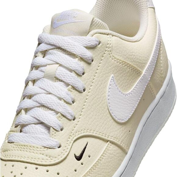 Nike Women's Court Vision Low Next Nature, White Black Pale Ivory, 7.5 Medium US - Picture 2 of 7